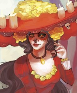 Day of the Dead Woman Paint By Numbers