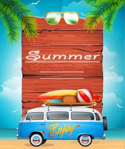 Summer Camper Adventures Paint By Numbers