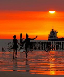 Sunset Beach Seascapes Paint By Numbers
