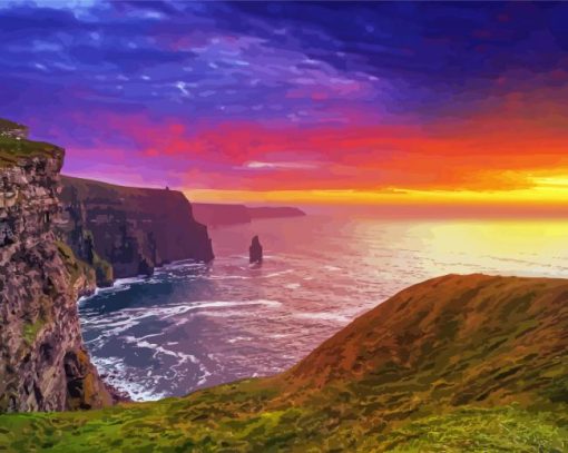 sunset-irish-scenery-paint-by-numbers