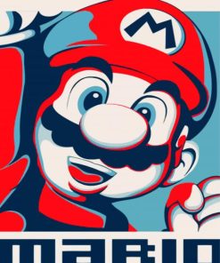 Super Mario Pop Art Paint By Numbers