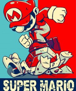 Super Mario Pop Art Paint By Numbers