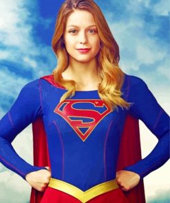 Supergirl Superhero Paint By Numbers