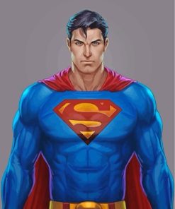Superman Comic Legend Paint By Numbers