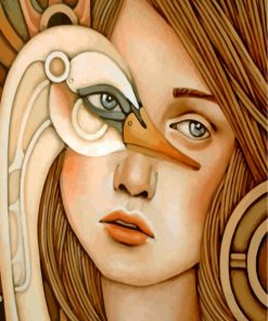Swan Woman Serenity Paint By Numbers
