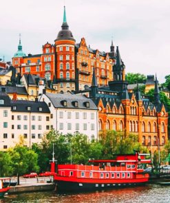 Scandinavian Charm Sweden Paint By Numbers