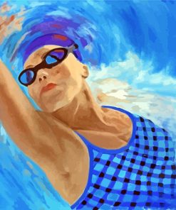 Swimmer Woman Sport Paint By Numbers