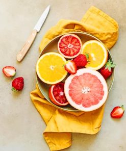 Juicy Tangerine Paint By Numbers