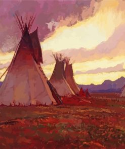 Teepees in Nevada Paint By Numbers