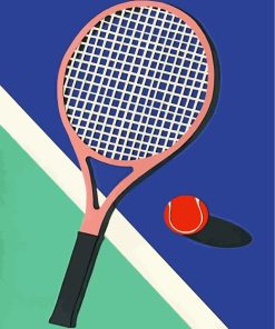 Tennis Sports Art Paint By Numbers