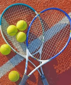 Tennis Equipment Paint By Numbers