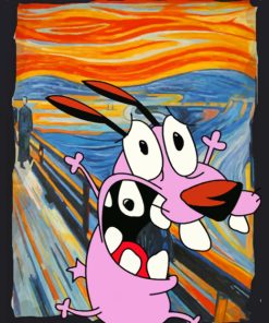 Courage the Cowardly Dog House Paint By Numbers