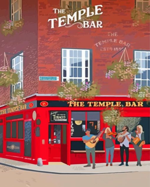 the-Temple-bar-poster-paint-by-numbers