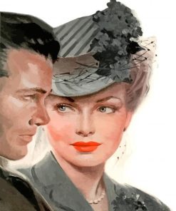 Romantic Couples Vintage Paint By Numbers