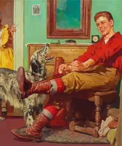 Harold Anderson The Happy Dog Paint By Numbers