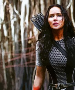 Jennifer Lawrence in The Hunger Games Paint By Numbers