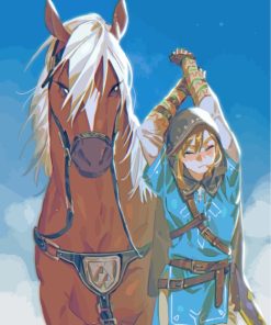 Breath Of The Wild Link Paint By Numbers