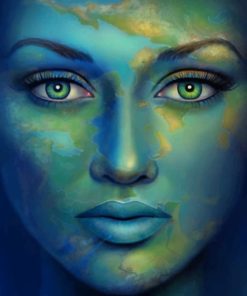 Earthly Mother Nature Faces Paint By Numbers