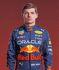 Max Verstappen Racing Legend Paint By Numbers