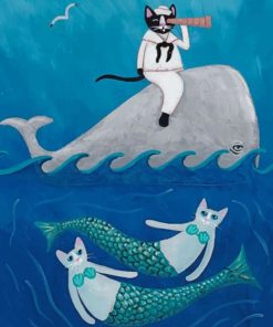 Undersea Cat Adventure Paint By Numbers