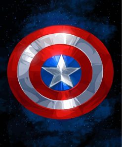 Captain America Shield by Nikita Abakumov Paint By Numbers