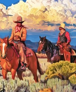 Old West Cowboys Paint By Numbers