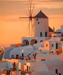 Thira Island Greece Paint By Numbers
