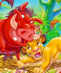 The Lion King Characters Paint By Numbers