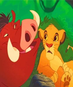 Timon and Pumbaa Disney Paint By Numbers