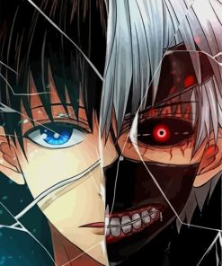 Ken Kaneki Anime Paint By Numbers
