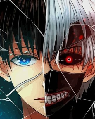 Ken Kaneki Anime Paint By Numbers