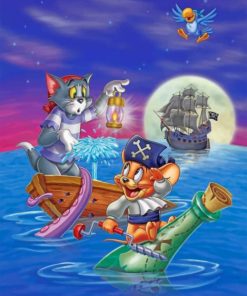 Tom and Jerry Cartoons Paint By Numbers