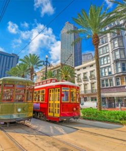 Trams of New Orleans Paint By Numbers