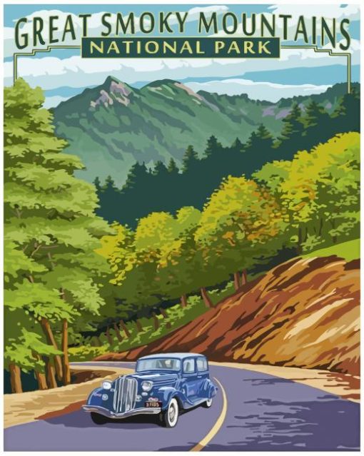 traveling-to-great-smoky-mountains-paint-by-number