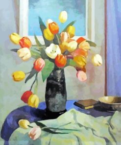 Tulips Painting by George Telfer Paint By Numbers