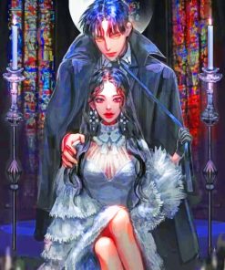 Vampire Couple Anime Paint By Numbers