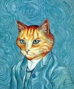 Van Gogh Cat Paint By Numbers