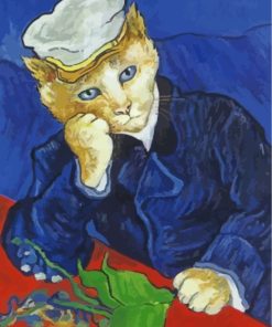 Van Gogh Inspired Cat Paint By Numbers