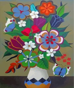 Floral Vase Paint By Numbers
