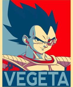 Vegeta Dragon Ball Paint By Numbers