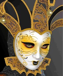 Venetian Carnival Mask Paint By Numbers