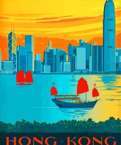 Victoria Harbor Hong Kong Scenic Paint By Numbers