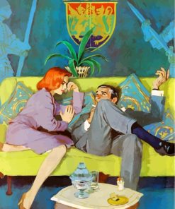 Aesthetic Retro Romance Paint By Numbers