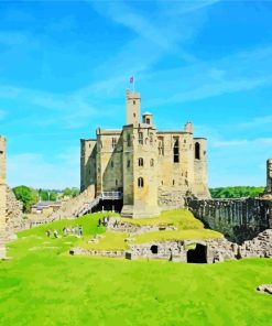 Warkworth Castle Landscape Paint By Numbers