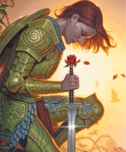 Female Warrior Paint By Numbers