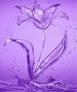 Water Drop Flower Aesthetic Paint By Numbers