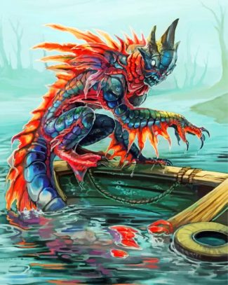 Fantasy Monster Paint By Numbers