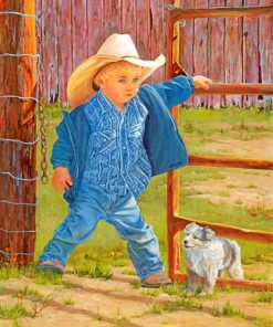 Western Cowboy Adventure Paint By Numbers