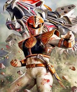 Superhero Power Ranger Paint By Numbers