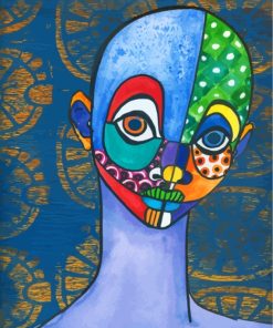 Abstract Face Painting Kit for Women Paint By Numbers